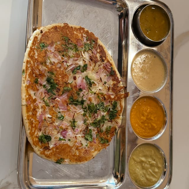 Onion Uthappam.